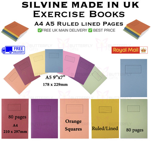 Silvine exercise books - exercise,